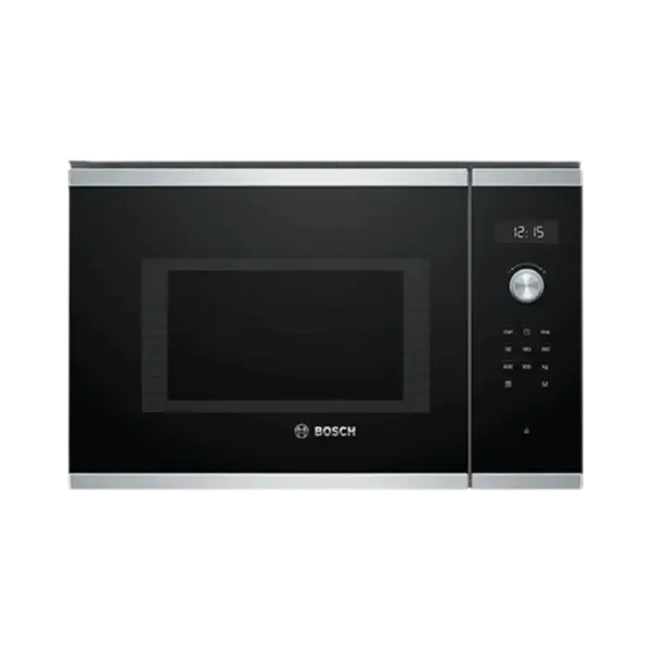 مایکروویو توکار بوش مدل BGL554MS0 سری 6 با بدنه استیل و مشکی و درب لمسی بازشو