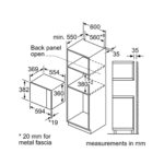 مایکروویو توکار بوش مدل BEL554MS0 سری 6 استیل و مشکی (BEL554MS0) - تصویر 3