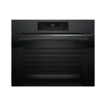 فر توکار بوش HJG852YB0 سری ۶ مشکی با ظرفیت ۷۶ لیتر و سیستم هوای داغ سه‌بعدی