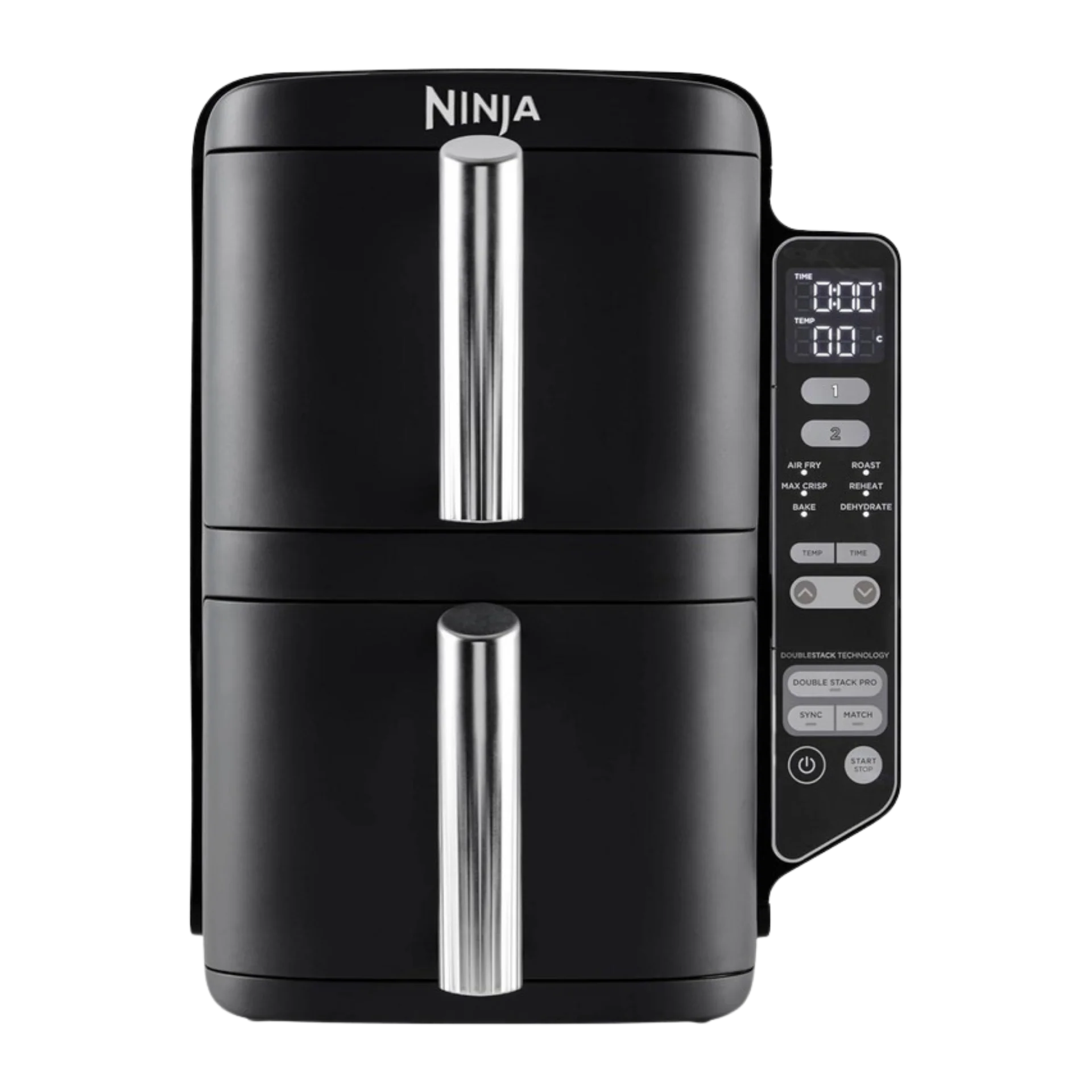 SL300-1 سرخ کن بدون روغن طبقاتی نینجا مدل DoubleStack SL300 با دو کشوی عمودی و پنل لمسی جانبی در BNDX