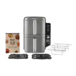 سرخ کن بدون روغن طبقاتی نینجا مدل SL400 (ظرفیت ۹.۵ لیتر DoubleStack XL) - تصویر 3