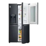 یخچال ساید بای ساید ال جی مدل GC-X247CQAV اینستاویو رنگ مشکی مات - تصویر 2