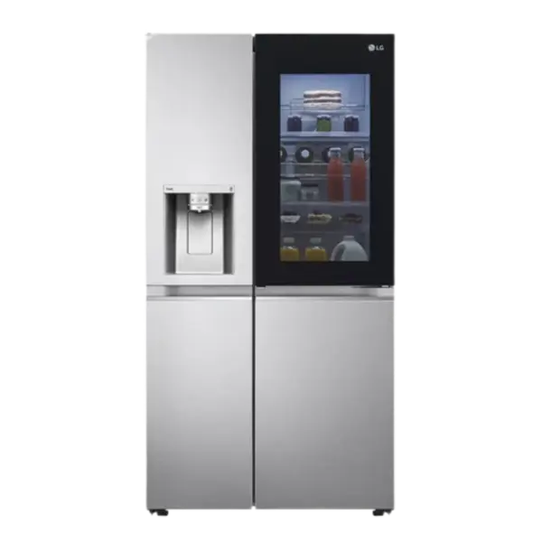 یخچال ساید بای ساید ۳ درب ال جی مدل GC-X267CSHS رنگ سیلور (نقره‌ای) مجهز به پنل اینستاویو در bndx.ir